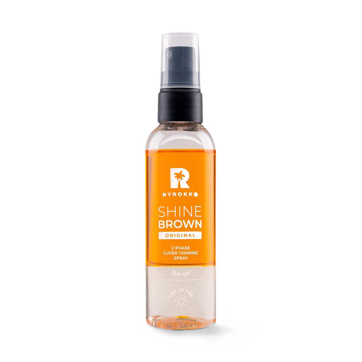 Shine Brown two-phase super tanning spray.