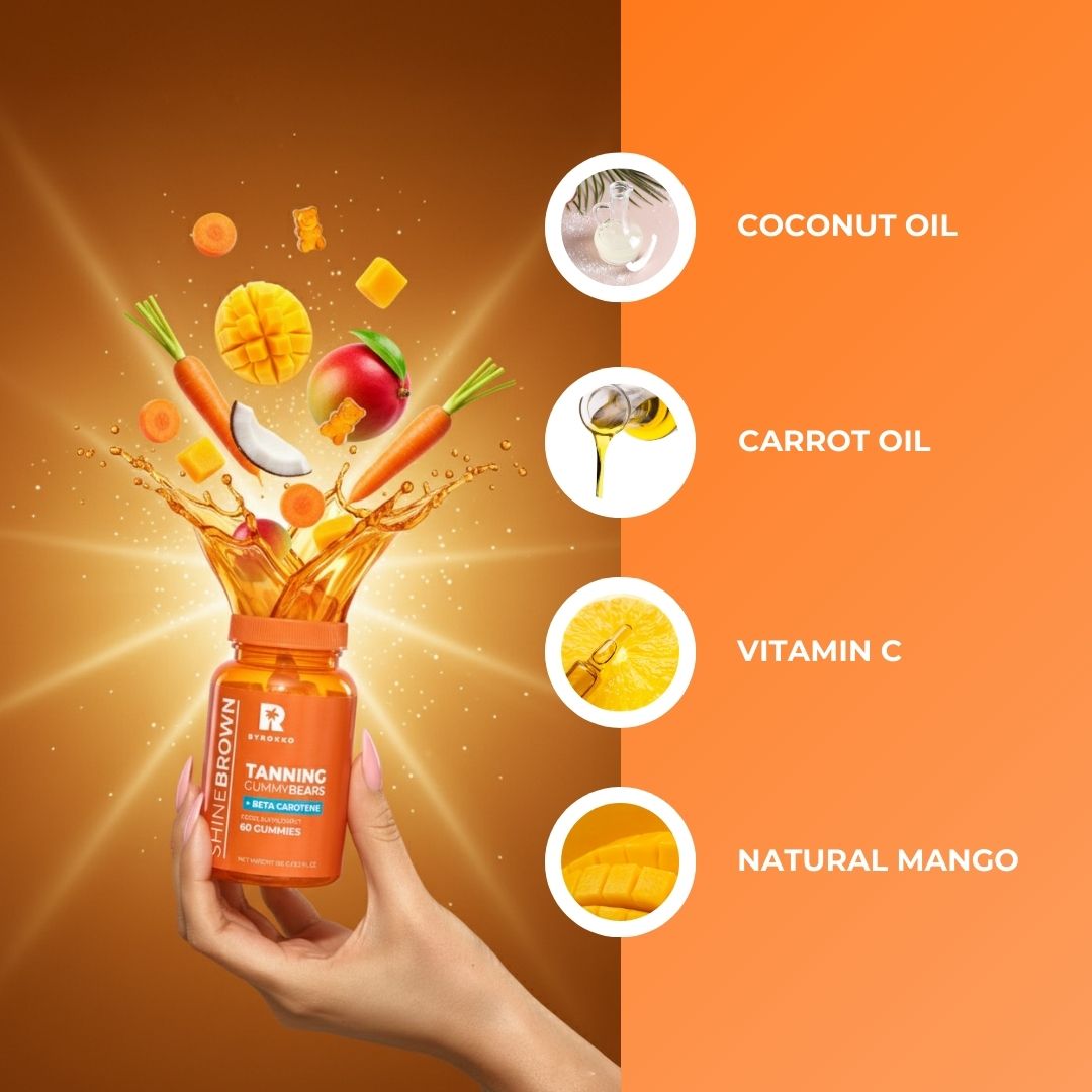 Shine Brown Beta Carotene Gummies