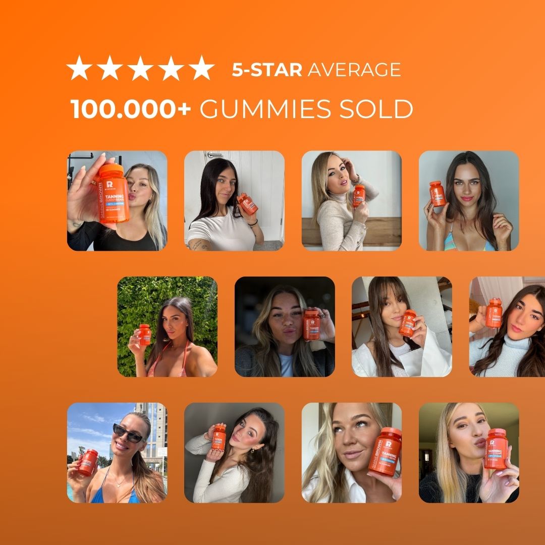 Shine Brown Beta Carotene Gummies