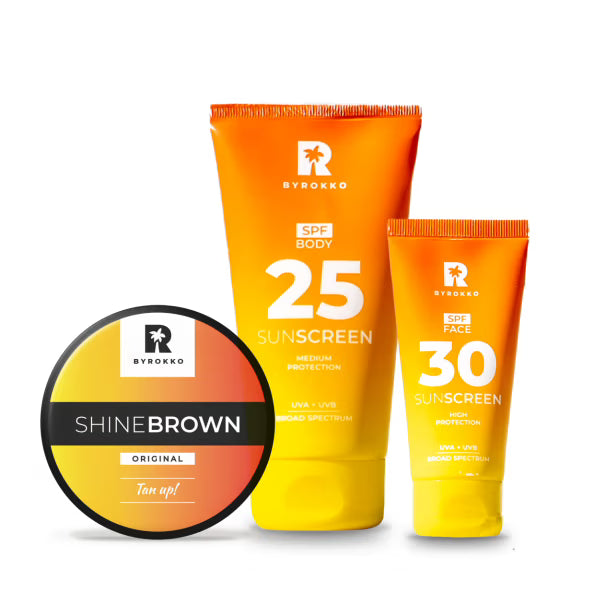 SHINE BROWN TAN & PROTECT BUNDLE