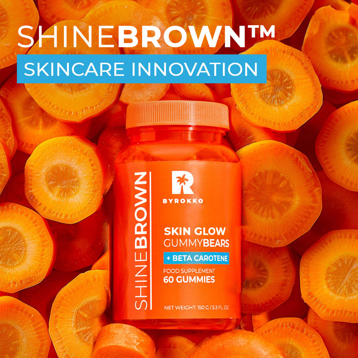 Shine Brown Beta Carotene Gummies