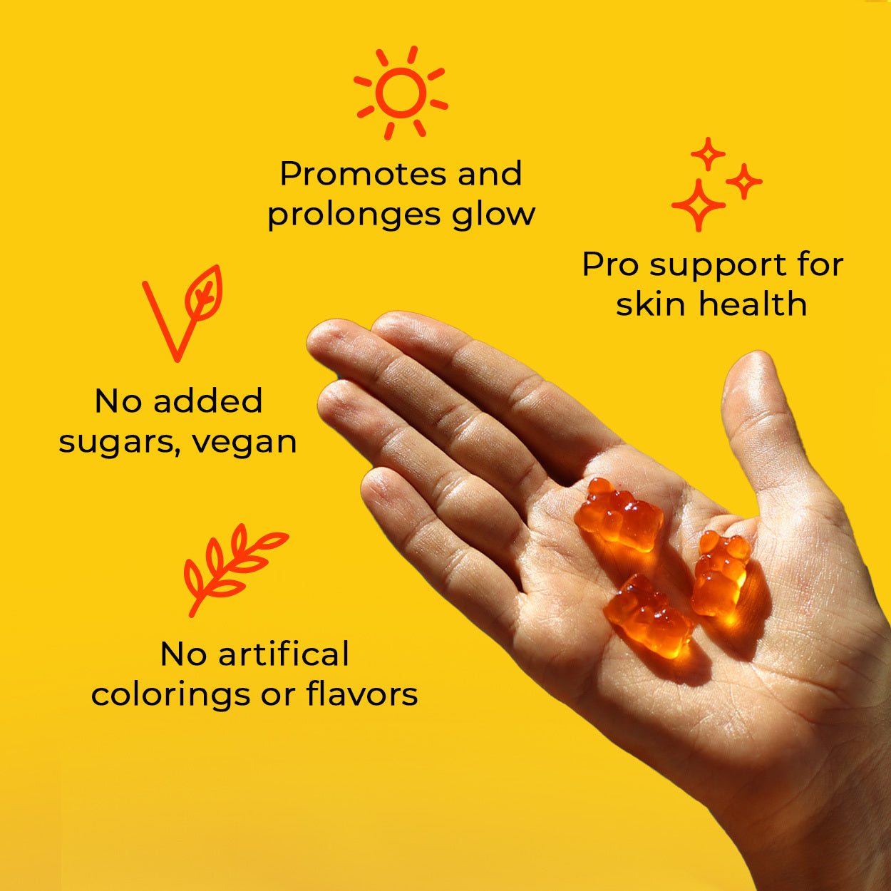 Shine Brown Beta Carotene Gummies